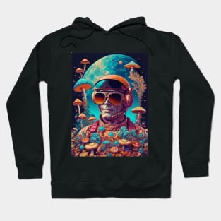 Techno Astronaut T-Shirt - Techno Organism - Catsondrugs.com - Techno, rave, edm, festival, techno, trippy, music, 90s rave, psychedelic, party, trance, rave music, rave krispies, rave flyer Hoodie